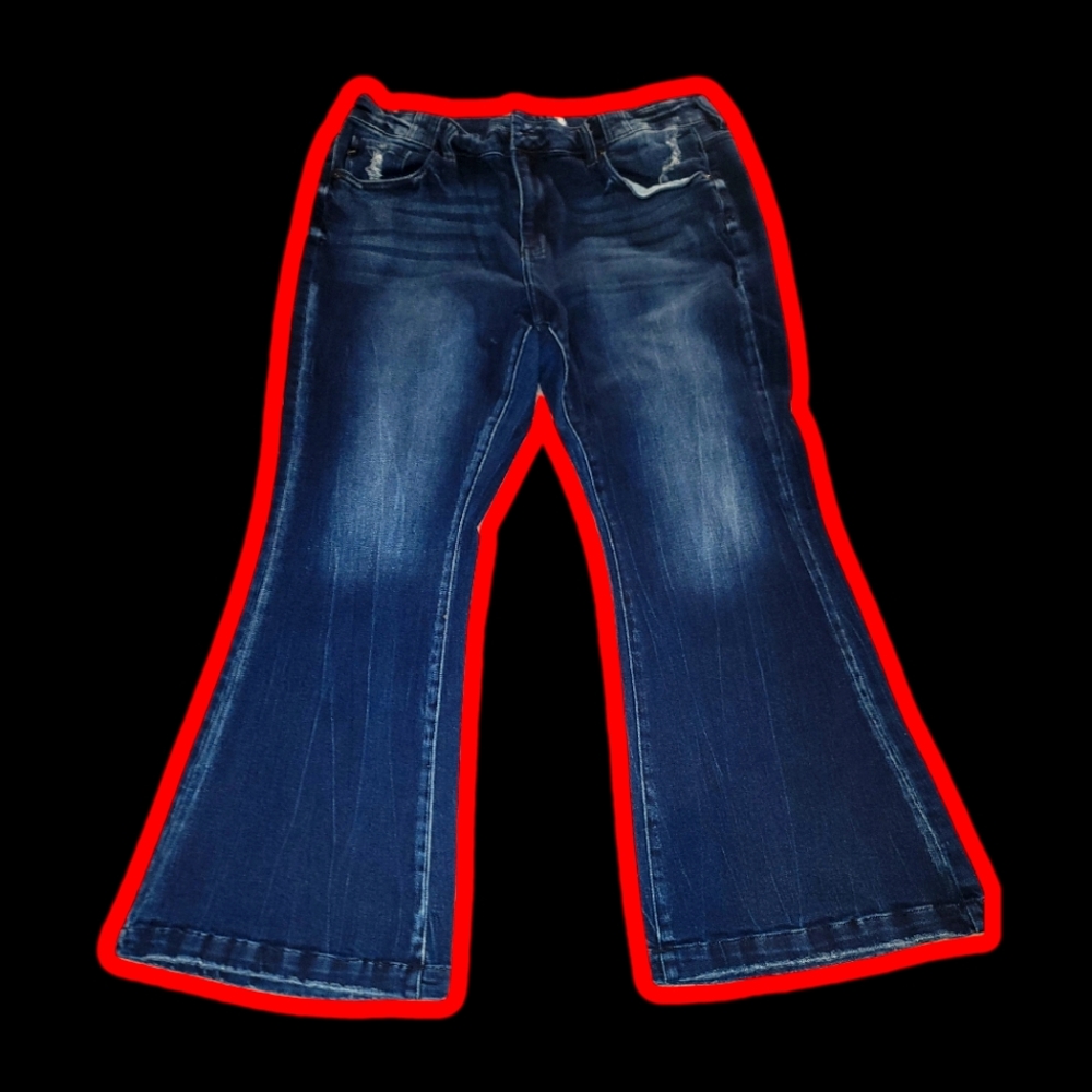 Maurices Dark Blue Flare Jeans